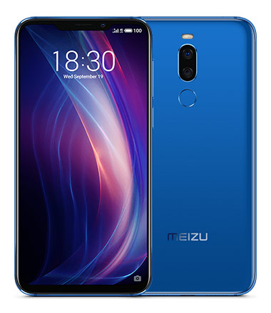 Телефон Meizu X8 в синем (Magic Blue) корпусе