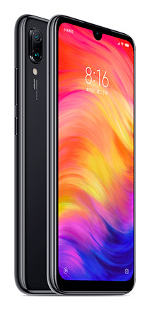 Телефон Xiaomi Redmi Note 7 в чёрном (Black) корпусе
