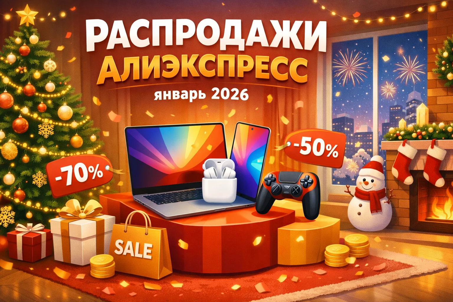 Распродажи AliExpress в январе 2026 года
