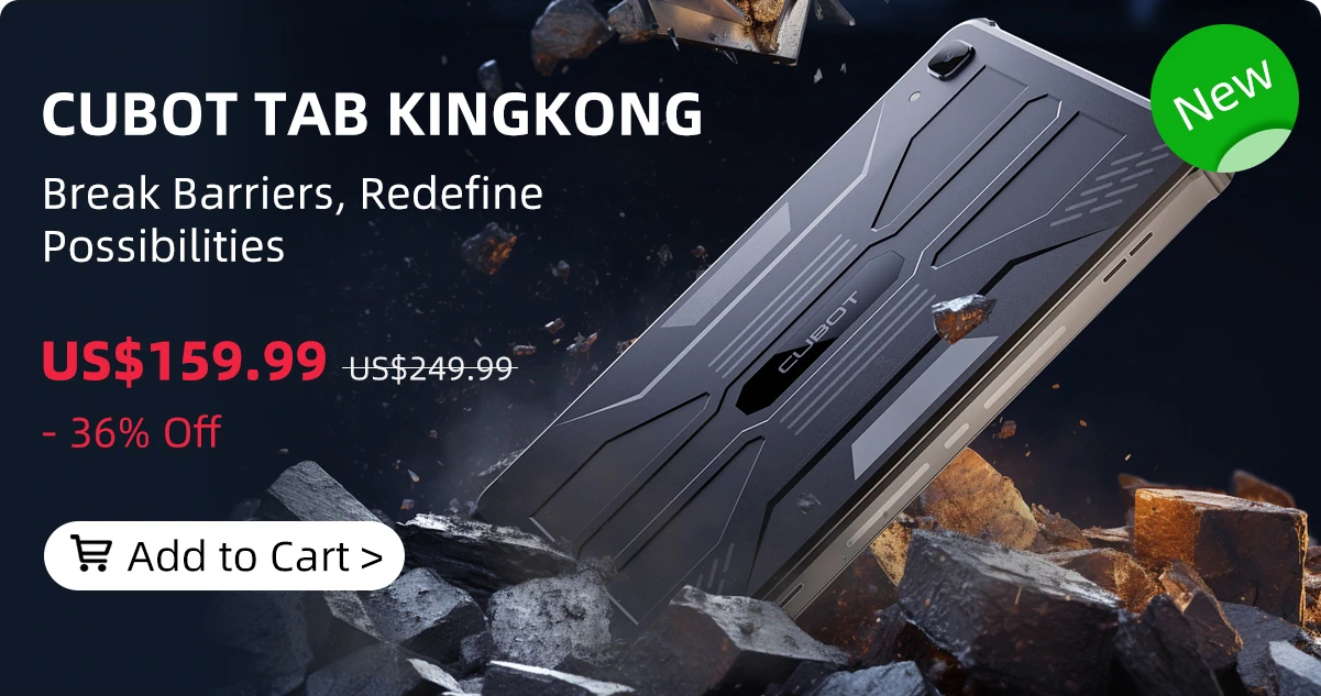 Распродажа планшетов Cubot Tab KingKong со скидкой