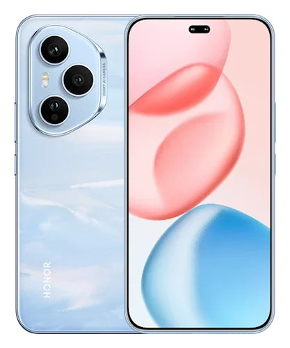 Смартфон Honor 400 Pro в голубом (Tidal Blue) корпусе