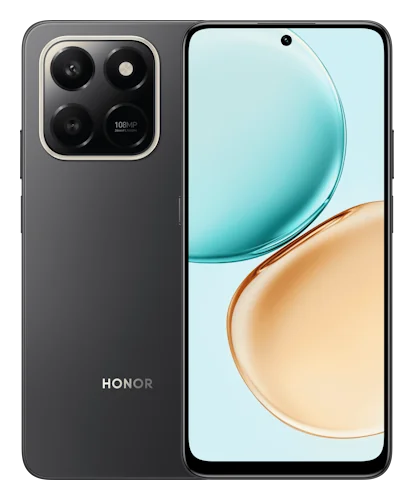 Смартфон Honor X7d в чёрном (Velvet Black) корпусе