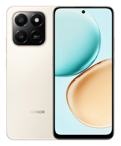 Смартфон Honor X7d в золотом (Desert Gold) корпусе