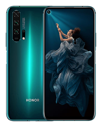 Телефон Huawei Honor 20 Pro в бирюзовом (Phantom Blue) корпусе