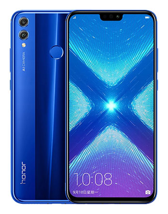 Телефон Huawei Honor 8X в синем (Blue) корпусе
