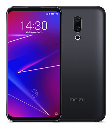 Телефон Meizu 16 в чёрном (Jet Black) корпусе