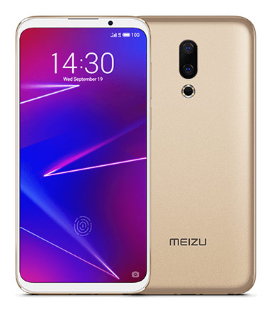 Телефон Meizu 16 в золотом (Gold) корпусе