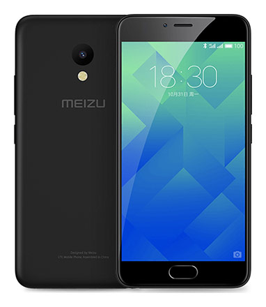 Телефон Meizu M5 в чёрном (Black) корпусе