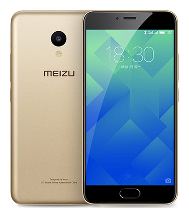 Телефон Meizu M5 в золотом (Gold) корпусе
