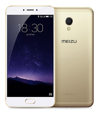 Телефон Meizu MX6 в золотом (Champagne Gold) корпусе