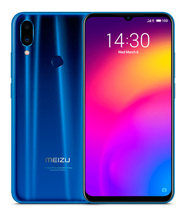 Телефон Meizu Note 9 в синем (Starry Blue) корпусе