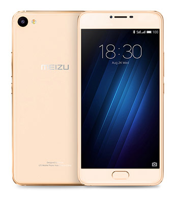 Телефон Meizu U10 в золотистом (Gold) корпусе