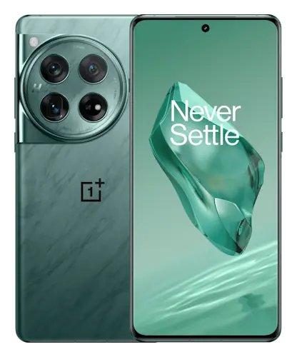 Смартфон OnePlus 12 в зелёном (Flowy Emerald) корпусе
