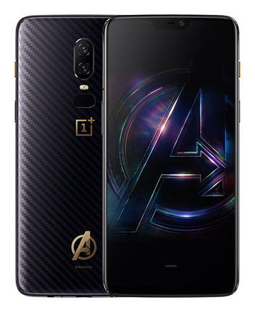 Телефон OnePlus 6 в чёрном (Avengers Black) корпусе