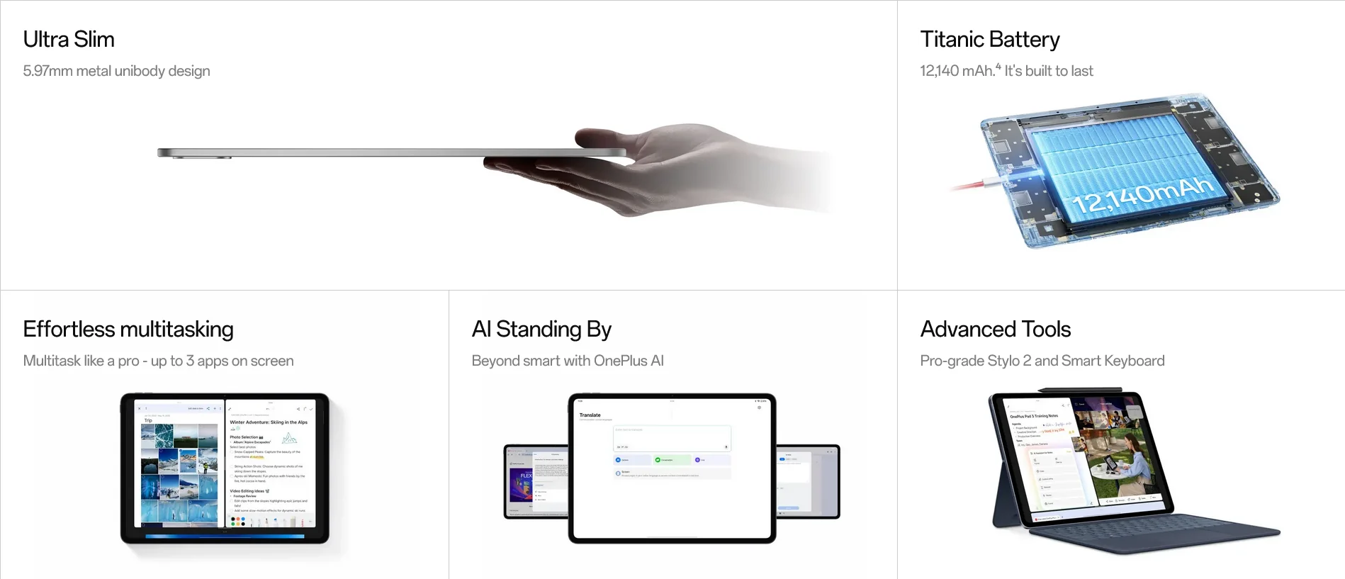 Характеристики планшета OnePlus Pad 3