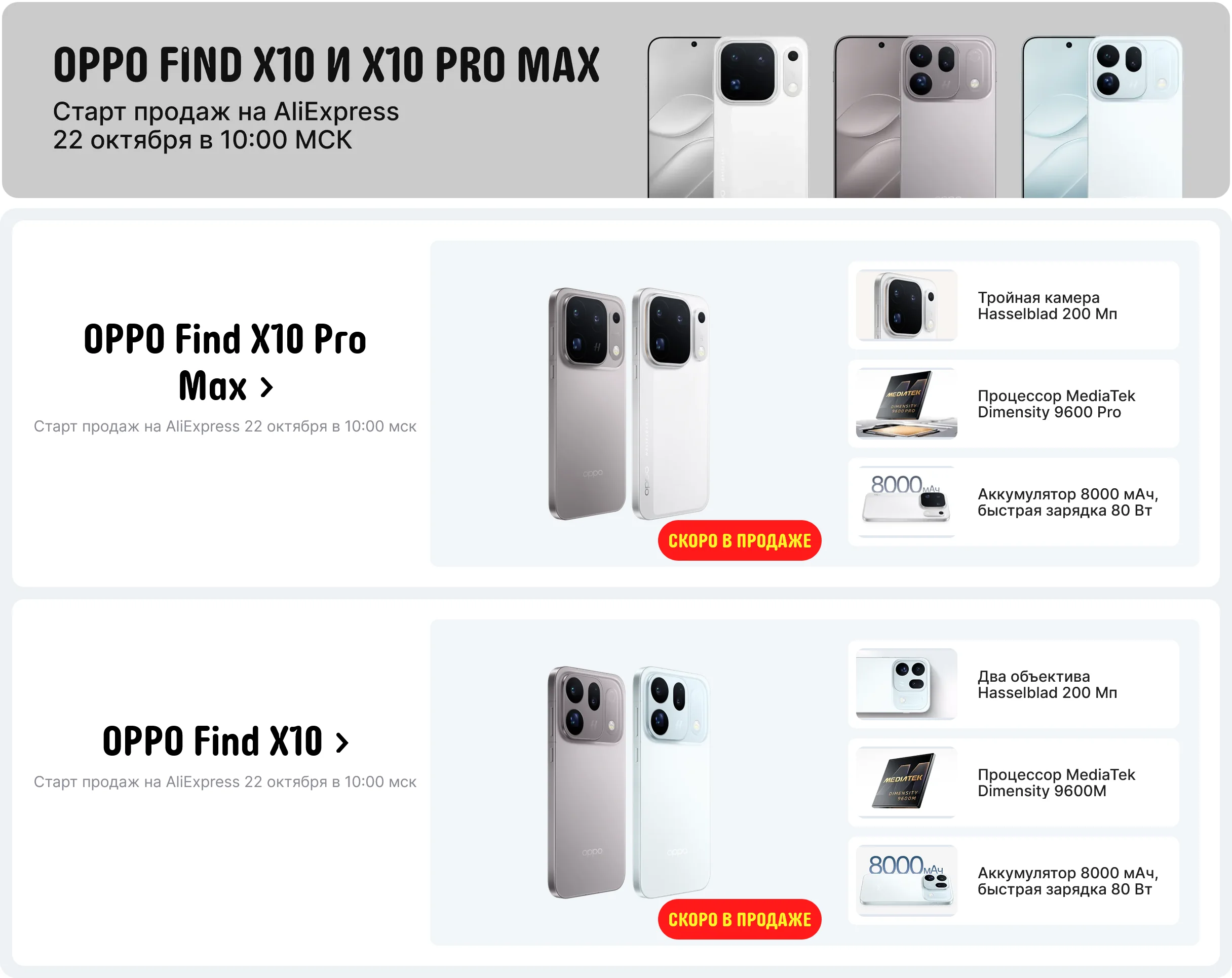 Распродажа смартфонов OPPO Find X10 Pro Max со скидкой