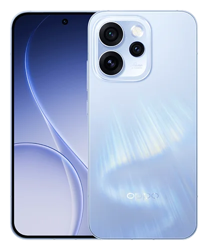 Смартфон OPPO Reno 15 Pro в сияющем синем (Aurora Blue) корпусе