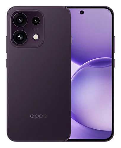 Смартфон OPPO Reno16 F в тёмно-фиолетовом (Twilight Violet) корпусе