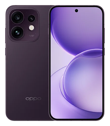 Смартфон OPPO Reno 16 в тёмно-фиолетовом (Twilight Violet) корпусе