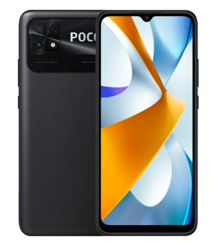 Смартфон POCO C40 в чёрном (Power Black) корпусе