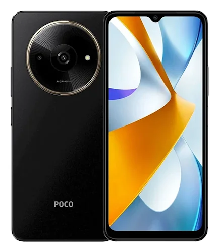 Смартфон POCO C61 в чёрном (Black) корпусе