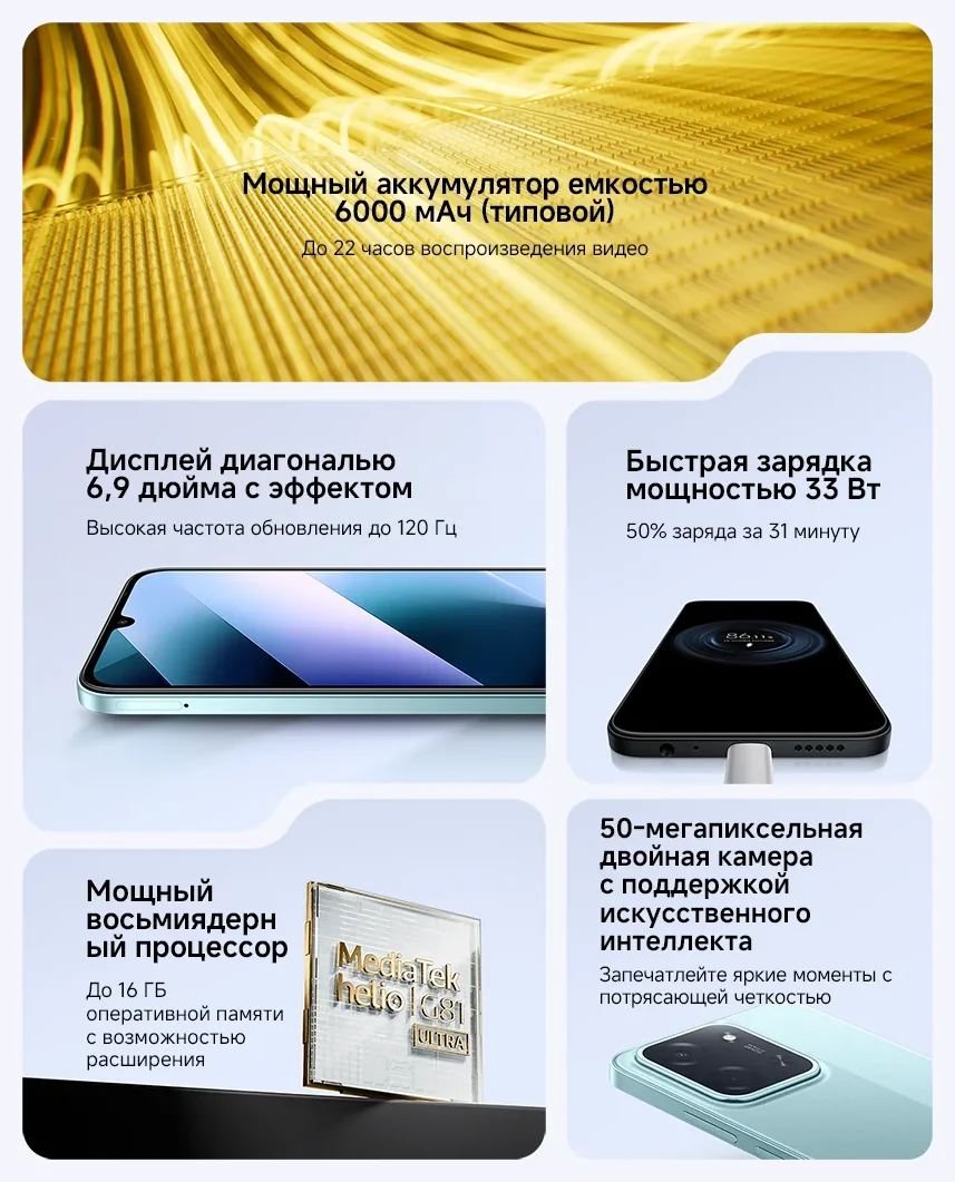 Характеристики смартфона POCO C85