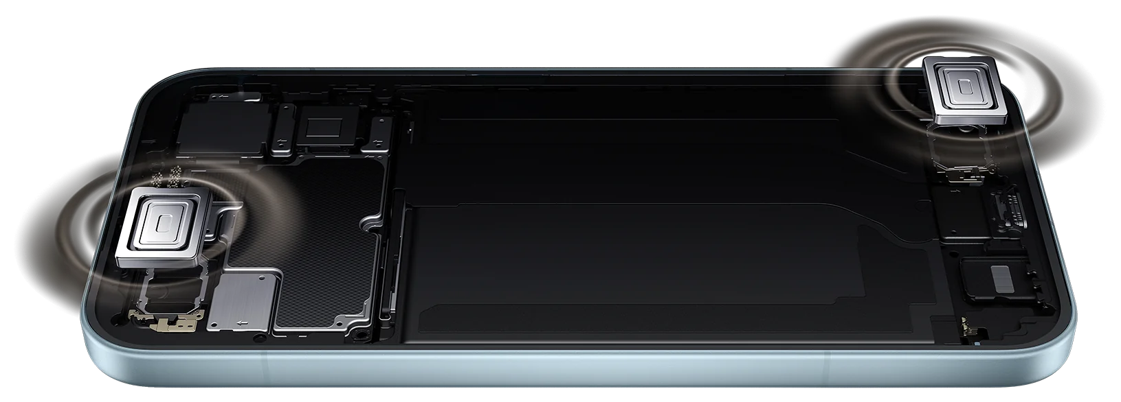 Расположение динамиков смартфона POCO F8 Pro