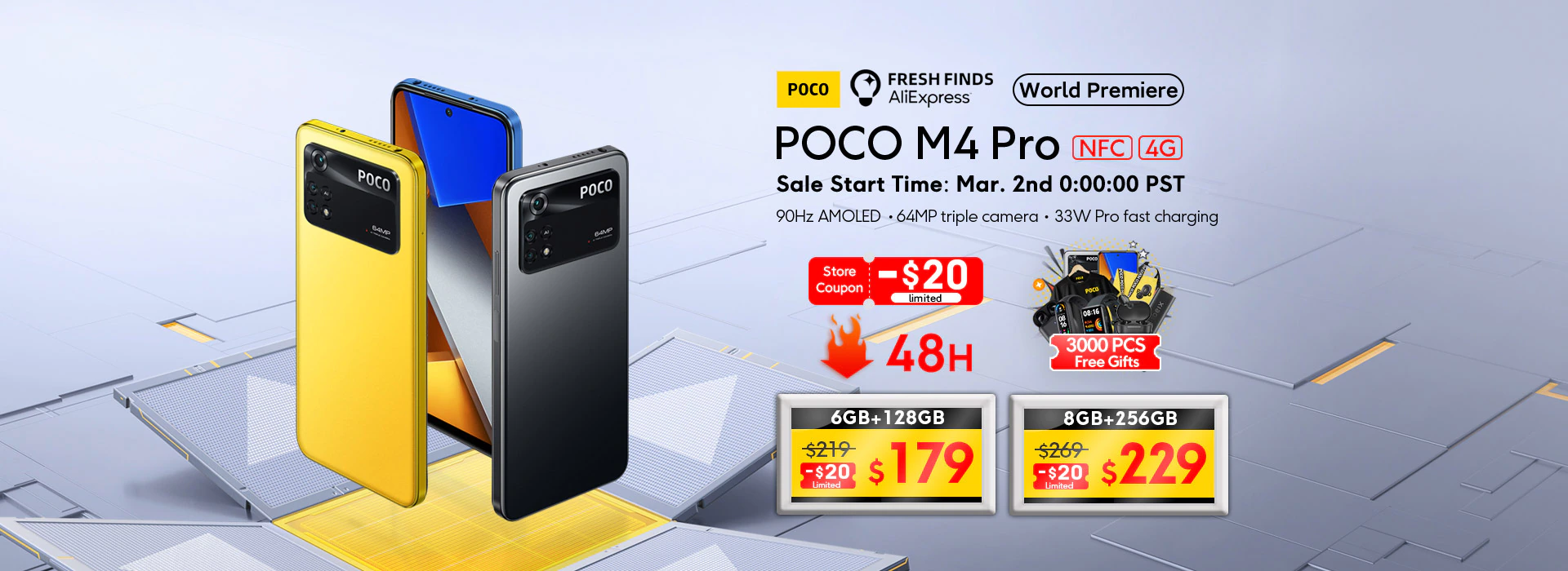 Распродажа смартфонов POCO M4 Pro 4G со скидкой