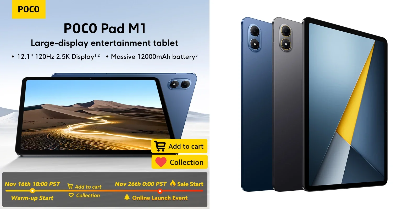 Распродажа планшетов POCO Pad M1 со скидкой