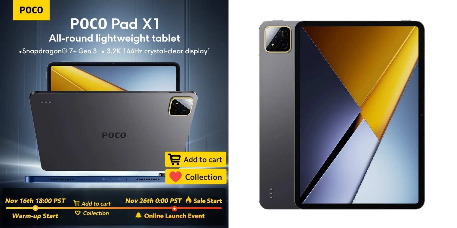 Распродажа планшетов POCO Pad X1 со скидкой