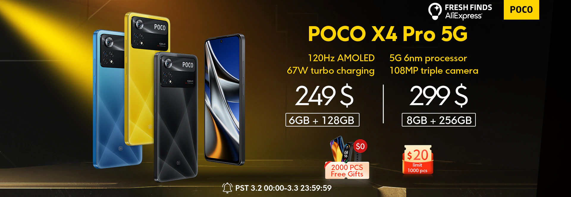 Распродажа смартфонов POCO X4 Pro 5G со скидкой