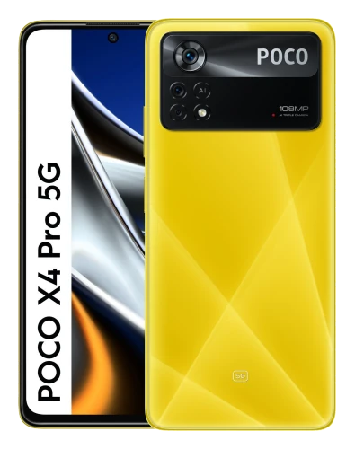 Смартфон POCO X4 Pro 5G в жёлтом (POCO Yellow) корпусе