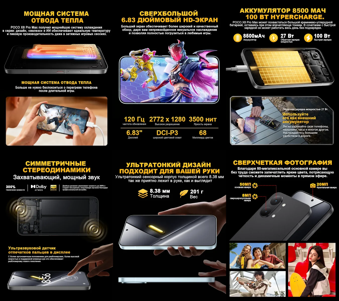 Характеристики смартфона POCO X8 Pro Max