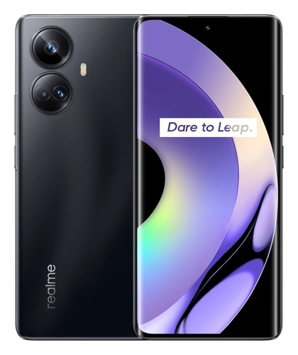 Смартфон Realme 10 Pro+ в чёрном (Dark Matter) корпусе