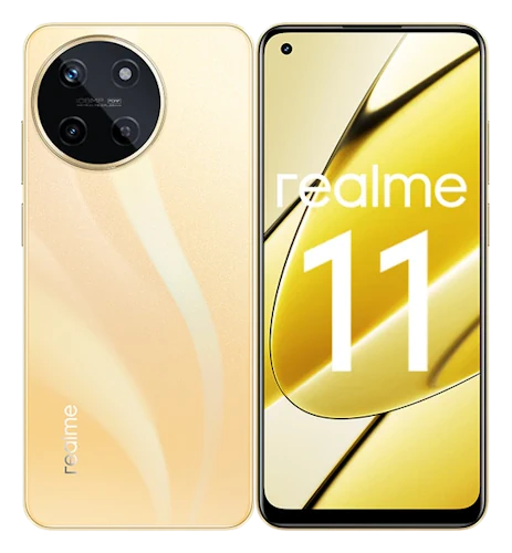 Смартфон Realme 11 4G в золотом (Glory Gold) корпусе