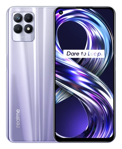 Смартфон Realme 8i в фиолетовом (Space Purple) корпусе