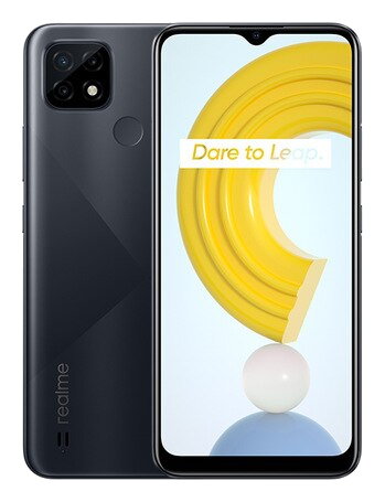 Телефон Realme C21 в чёрном (Cross Black) корпусе