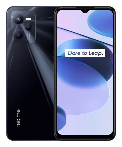 Смартфон Realme C35 в чёрном (Glowing Black) корпусе