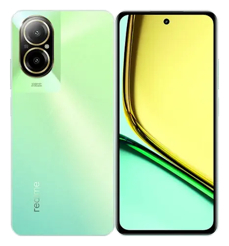 Смартфон Realme C67 в зелёном (Sunny Oasis) корпусе