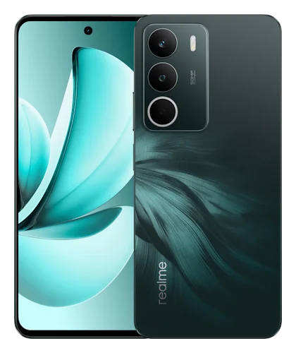 Смартфон Realme C71 в тёмно-зелёном (Forest Owl) корпусе