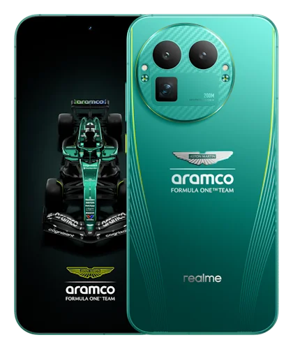 Смартфон Realme GT 8 Pro в зелёном (Aston Martin F1 Team) корпусе