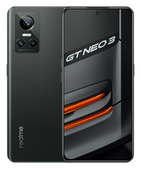 Смартфон Realme GT Neo 3 в чёрном (Plain Black) корпусе