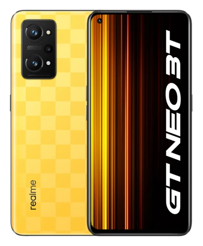 Смартфон Realme GT Neo 3T в жёлтом (Dash Yellow) корпусе