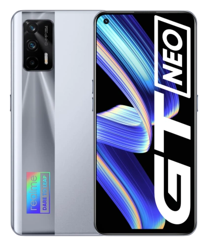 Смартфон Realme GT Neo в серебристом (Geek Silver) корпусе