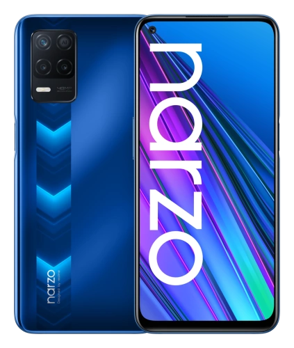 Смартфон Realme Narzo 30 5G в синем (Racing Blue) корпусе