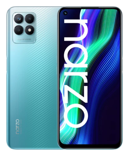 Смартфон Realme Narzo 50 в синем (Speed Blue) корпусе