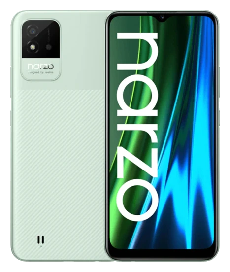 Смартфон Realme Narzo 50i в зелёном (Mint Green) корпусе