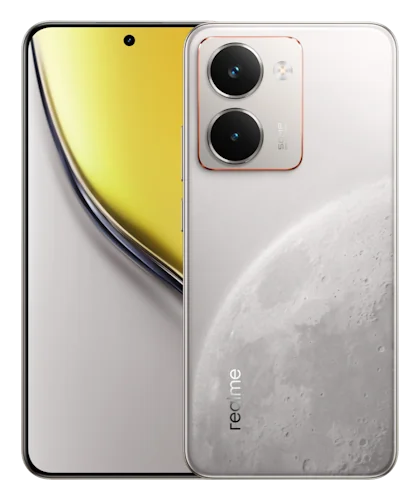 Смартфон Realme P3 Ultra в белом (Glowing Lunar White) корпусе