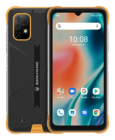 Смартфон Umidigi Bison X10 Pro в жёлтом (Supersonic Yellow) корпусе
