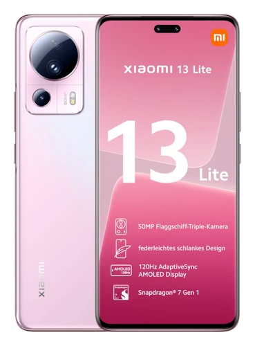 Смартфон Xiaomi 13 Lite в розовом (Lite Pink) корпусе